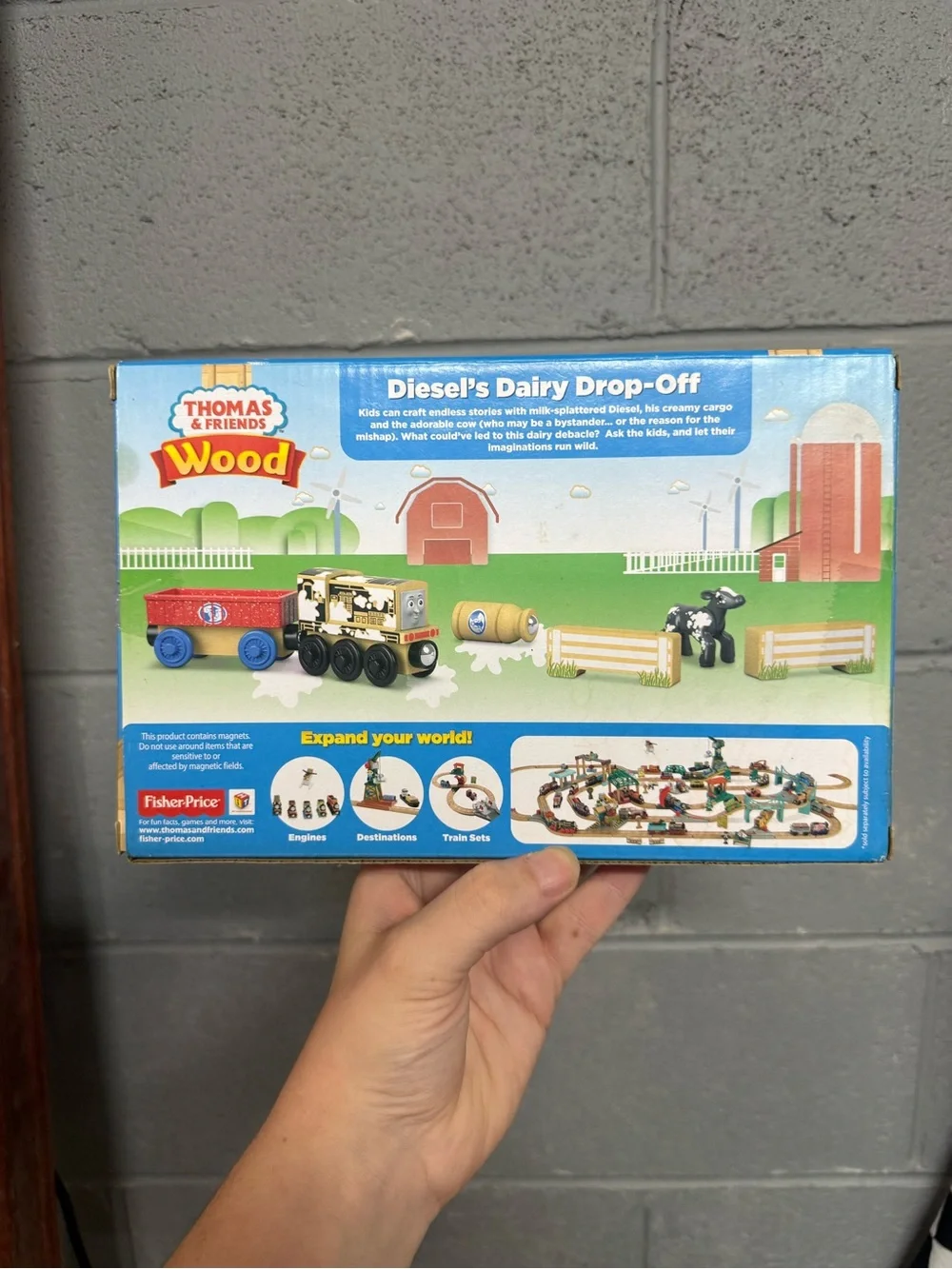 Thomas & Friends Diesel's Dairy Drop-Off Train Set - Black/White/Brown